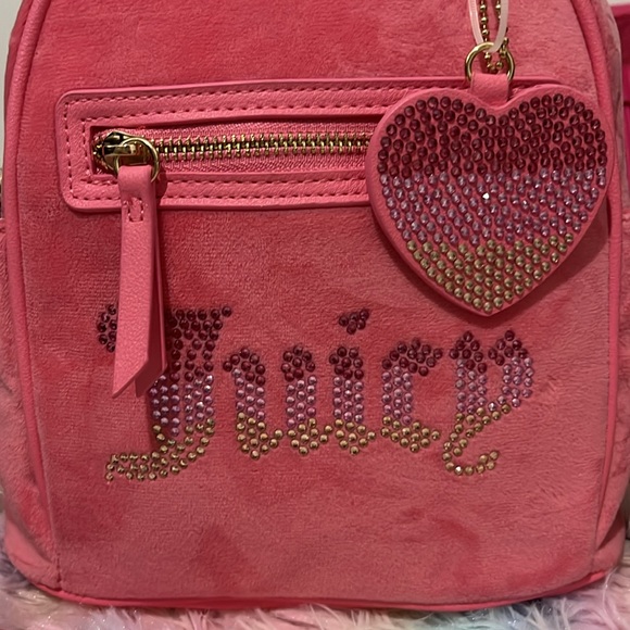 NWT JUICY COUTURE velour backpack - Picture 2 of 5